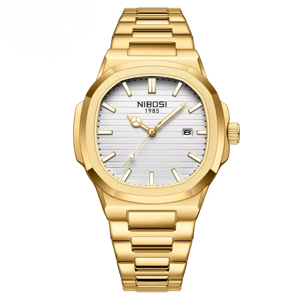 Relógio Masculino Nibosi Luxo Esportivo Quartzo à Prova D’Água