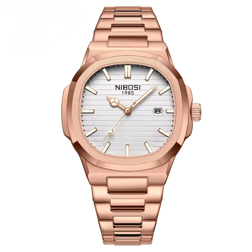 Relógio Masculino Nibosi Luxo Esportivo Quartzo à Prova D’Água