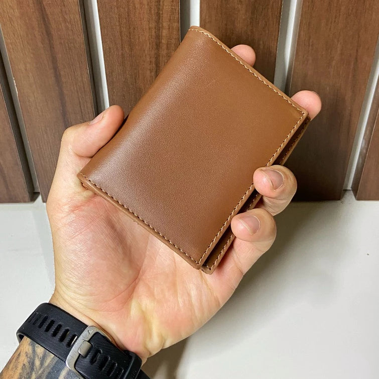 Carteira Masculina Couro Ecológico Premium com Porta Cartões