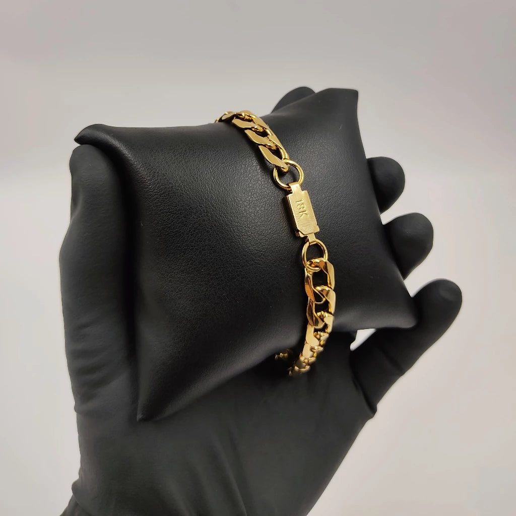 Conjunto Corrente e Pulseira Moeda Antiga Ouro 18K