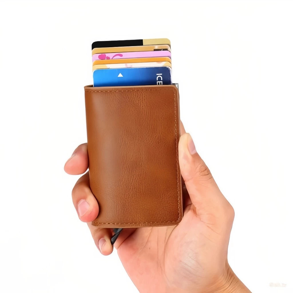 Carteira Masculina Mágica Tripla em Couro Premium