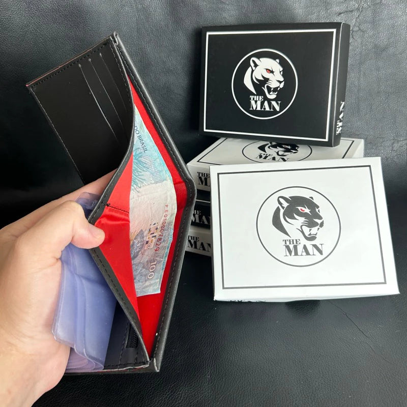 Carteira Masculina THE MAN em Couro Sintético Premium