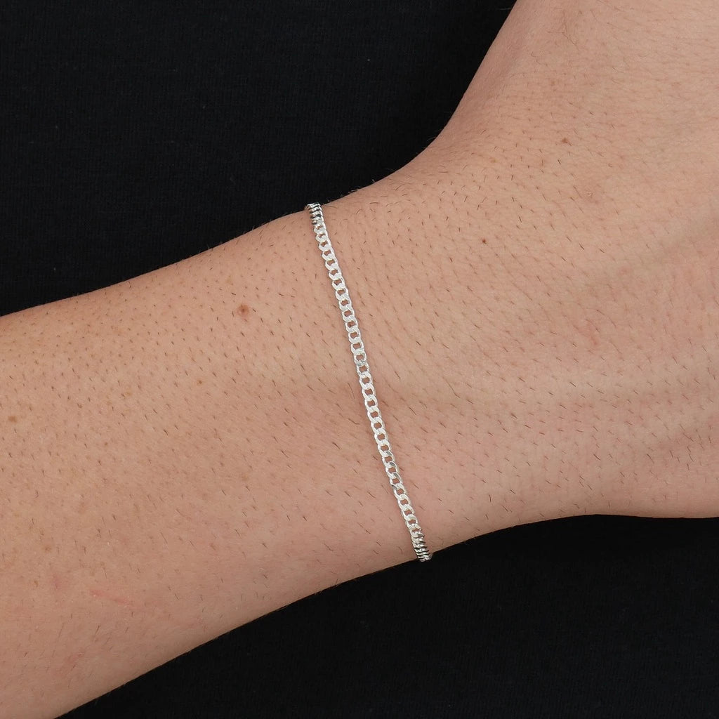 Pulseira Masculina Grumet 2,4mm Prata 925